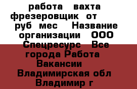 работа . вахта. фрезеровщик. от 50 000 руб./мес. › Название организации ­ ООО Спецресурс - Все города Работа » Вакансии   . Владимирская обл.,Владимир г.